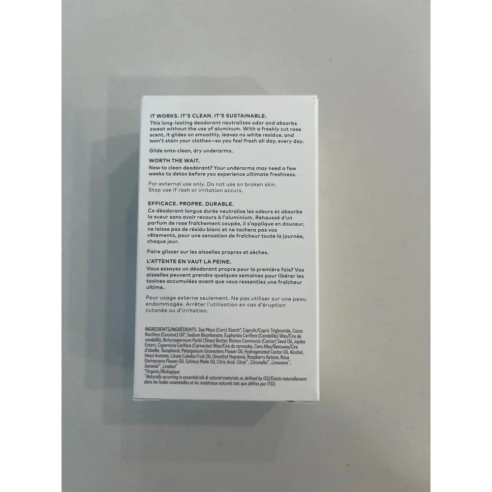 Beautycounter The Clean‎ Deo Clean Rose Aluminum Free Refillable Deodorant